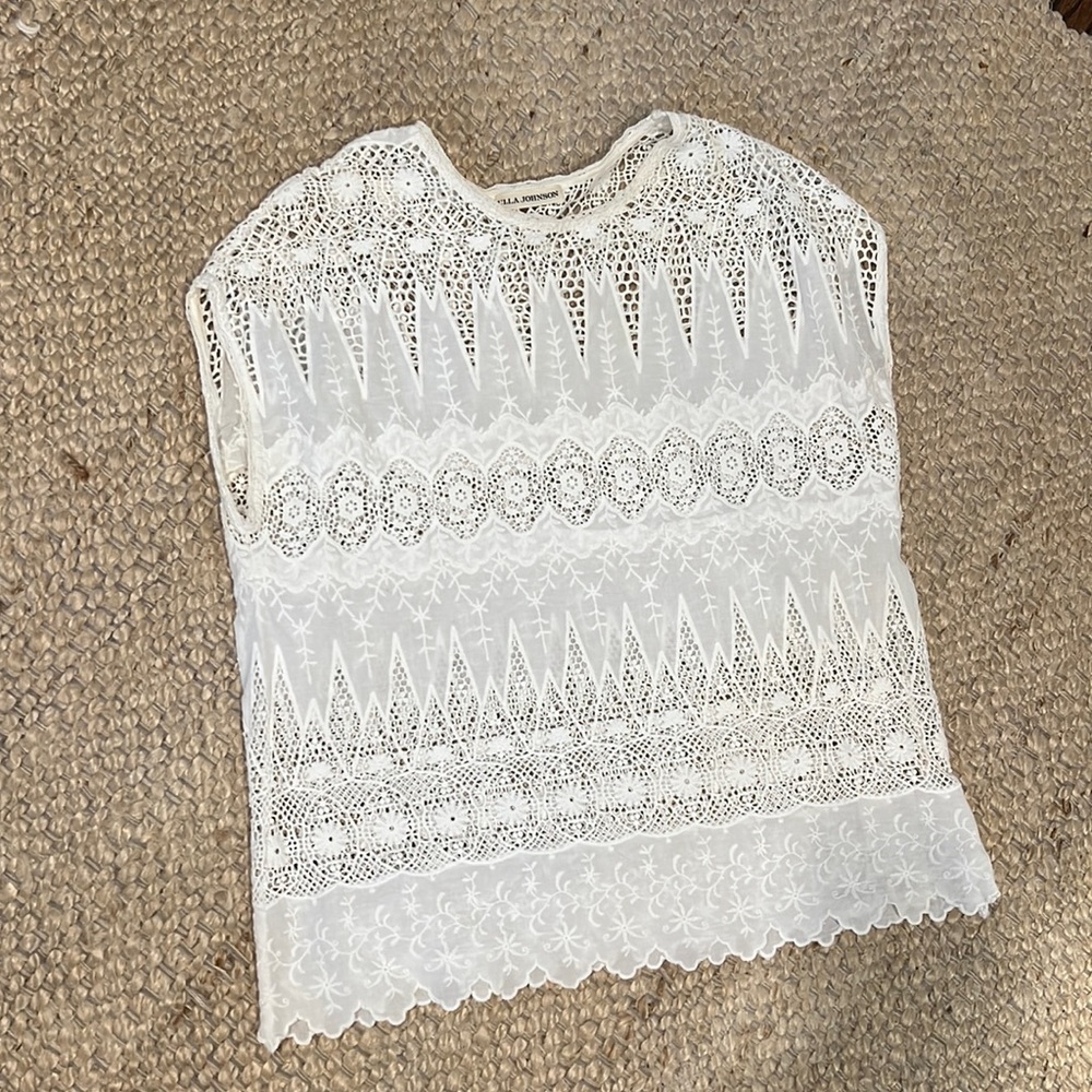 Ulla Johnson eyelet cotton top 6